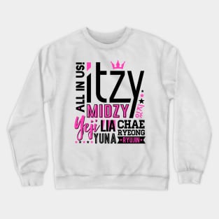 ITZY Font Collage Crewneck Sweatshirt